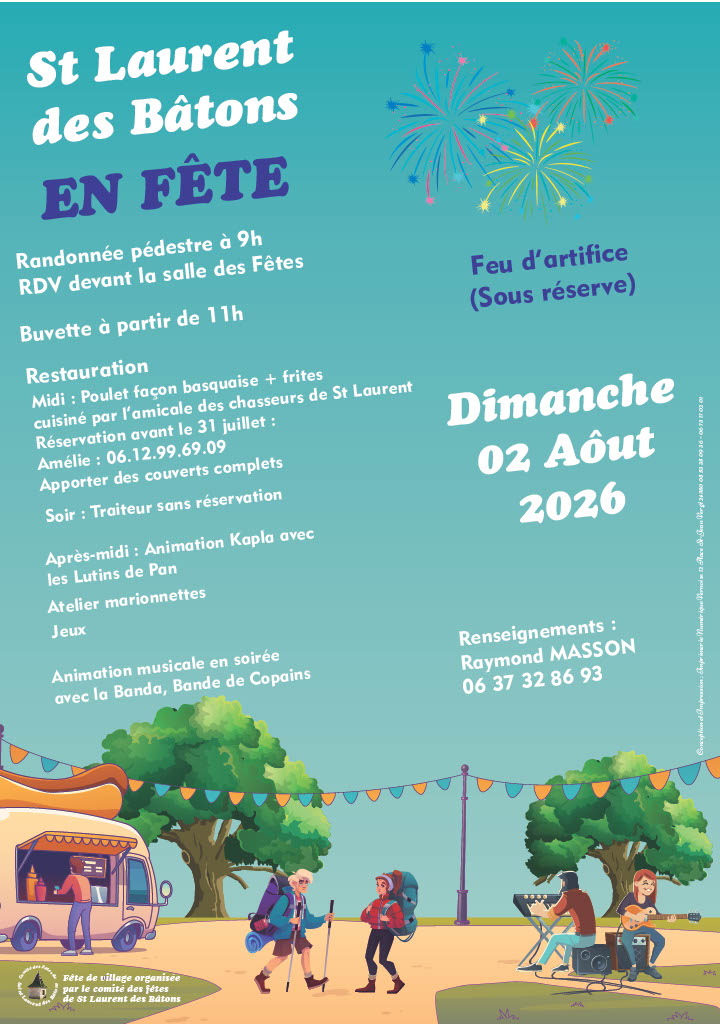 fete à st laurent des batons le 2 aoput 2026