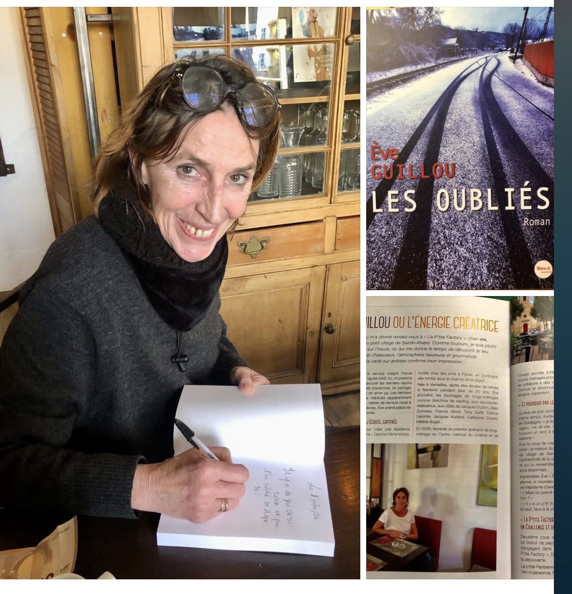 l'auteure et son libre