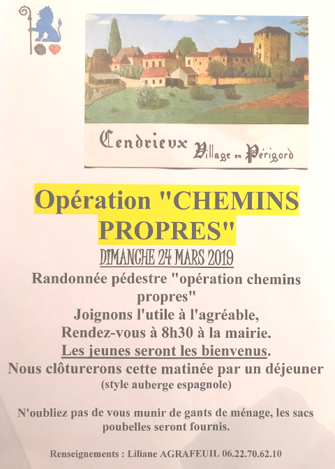 Opération chemins propres